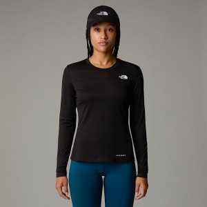 Camiseta The North Face Shadow Long-Sleeve Feminino Pretas | NF0A67G7R