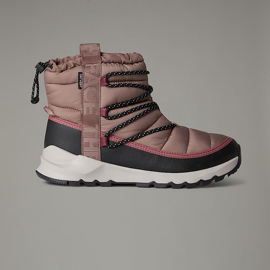 Botas Inverno The North Face ThermoBall™ Waterproof Lace-Up Feminino Vermelhas | NF0A80G1W