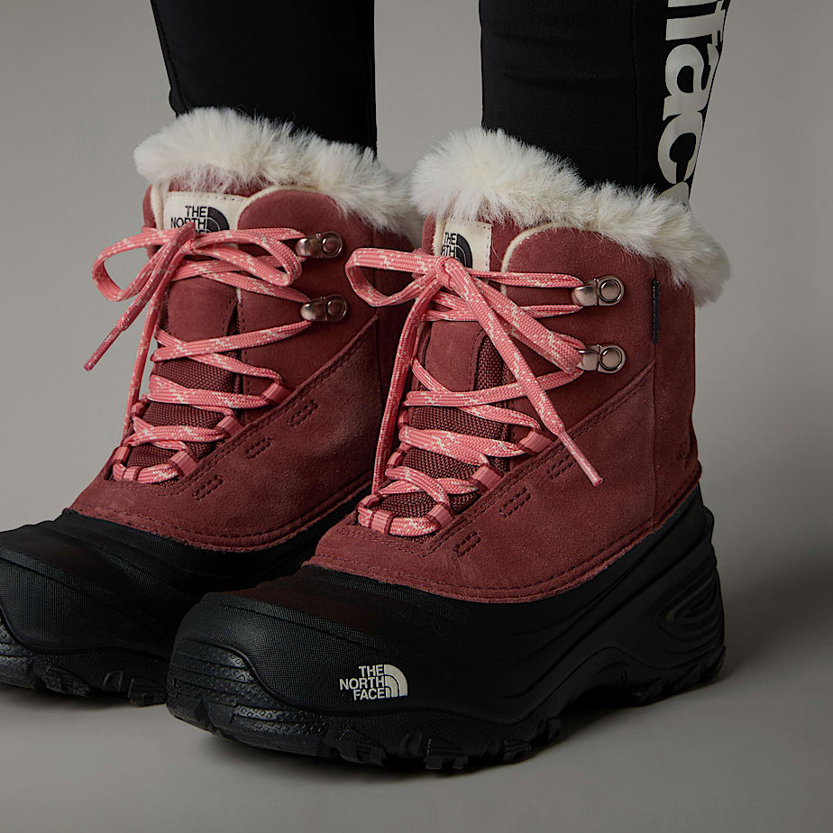Botas The North Face Shellista V Lace Waterproof Snow Criança Vermelhas | NF0A49T2E