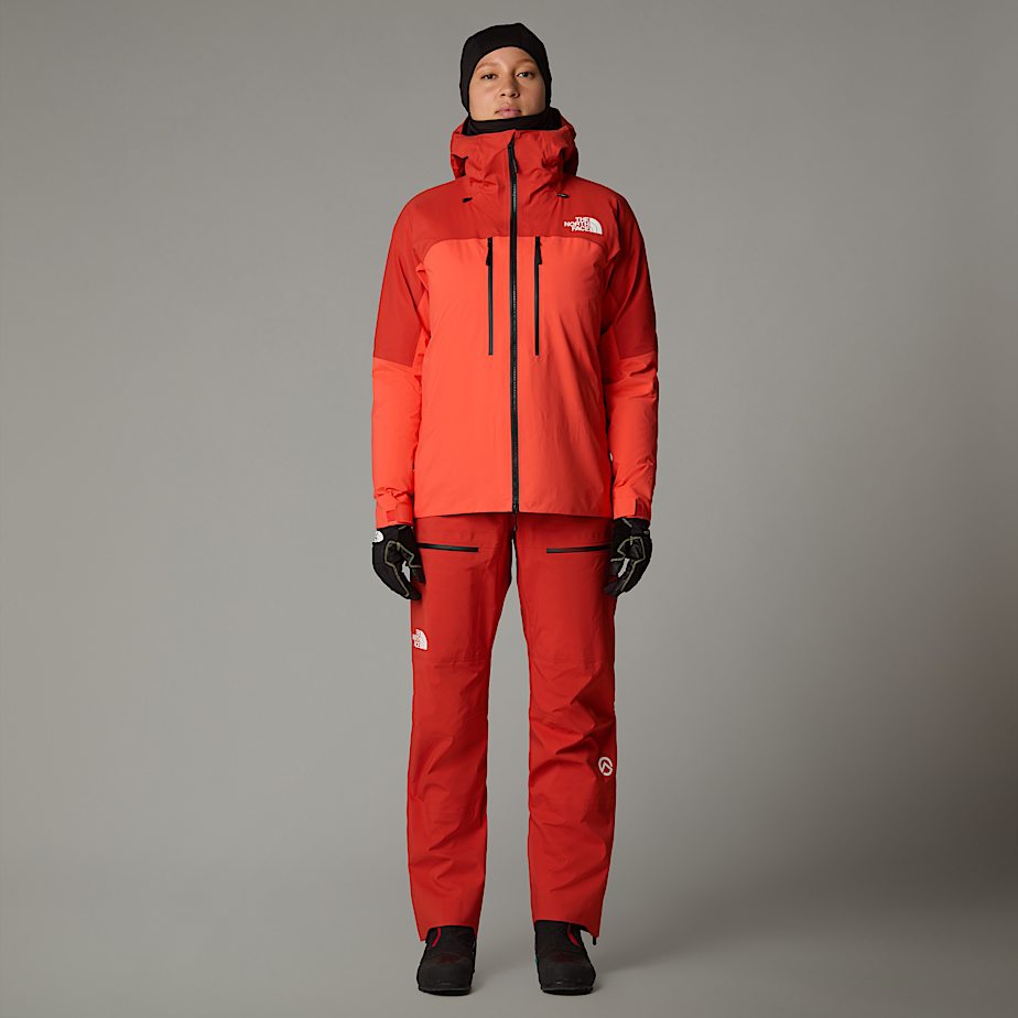 Calças De Babador The North Face Summit Pumori GORE-TEX® Pro Feminino Vermelhas | NF0A42J7F