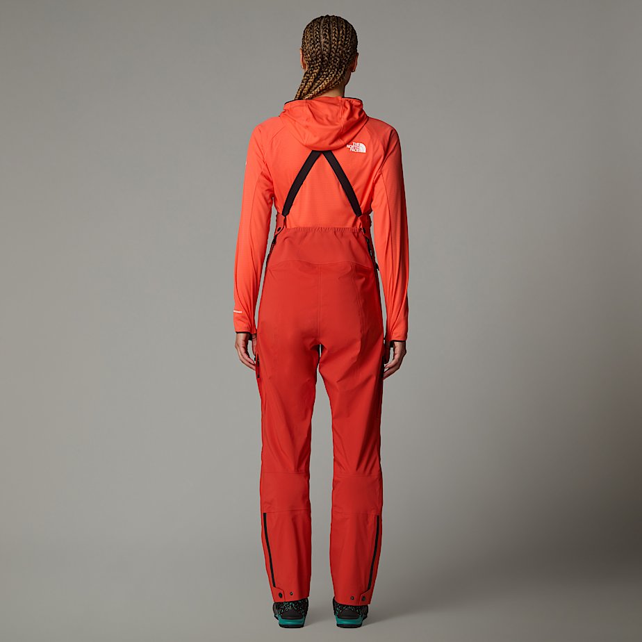 Calças De Babador The North Face Summit Pumori GORE-TEX® Pro Feminino Vermelhas | NF0A42J7F