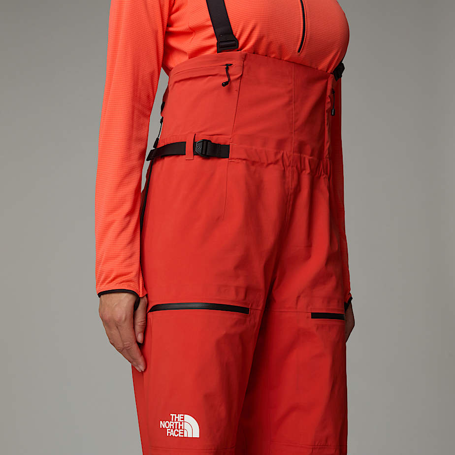 Calças De Babador The North Face Summit Pumori GORE-TEX® Pro Feminino Vermelhas | NF0A42J7F