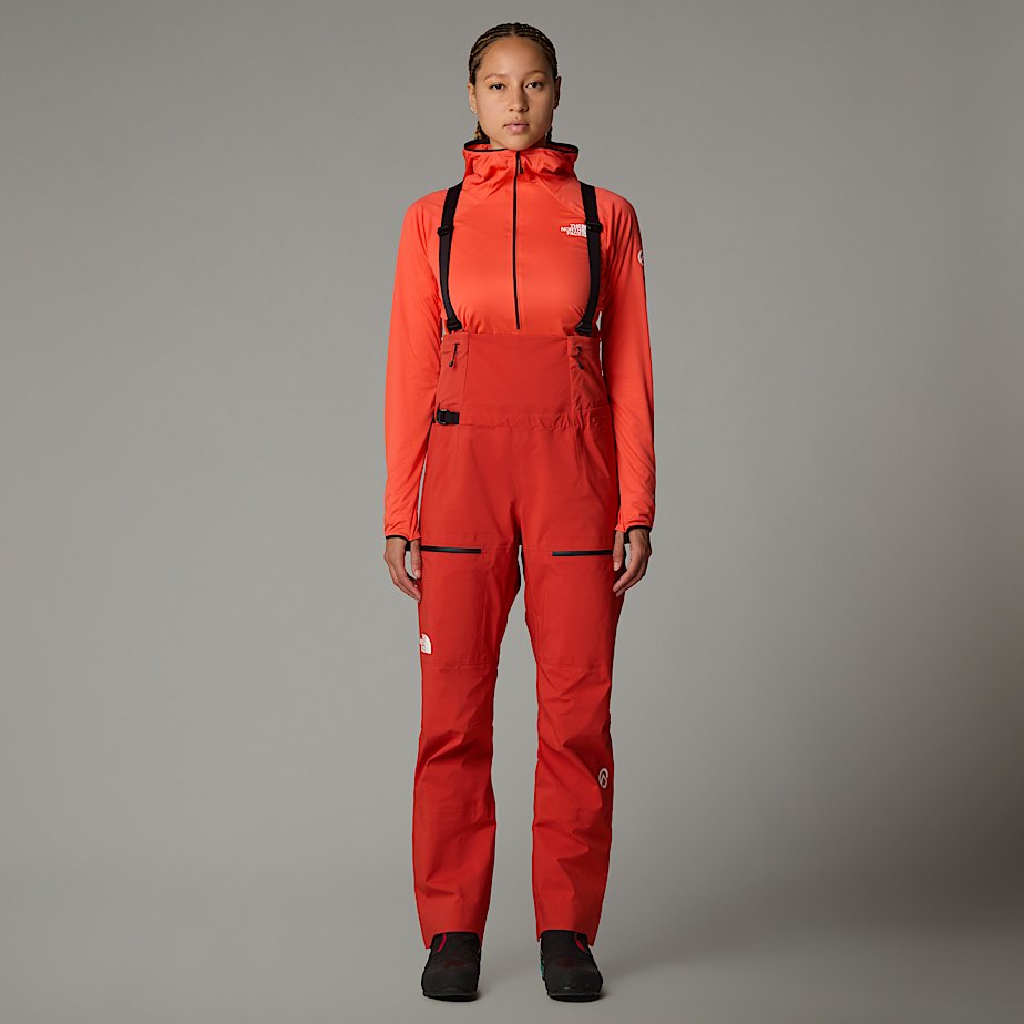 Calças De Babador The North Face Summit Pumori GORE-TEX® Pro Feminino Vermelhas | NF0A42J7F