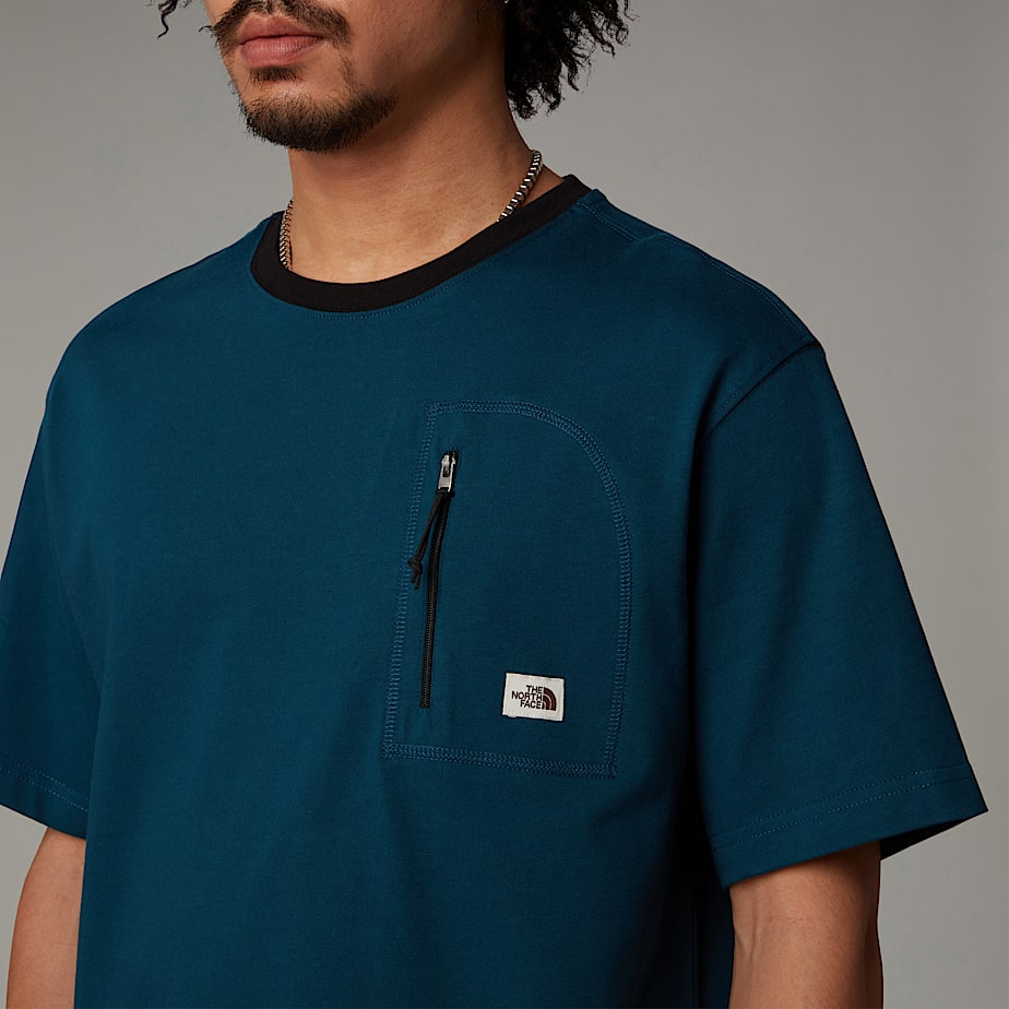 Camiseta The North Face Heritage Pocket Masculino Azul Marinho | NF0A37S1U