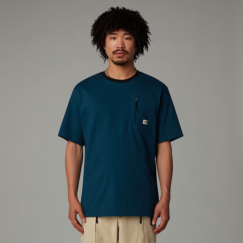 Camiseta The North Face Heritage Pocket Masculino Azul Marinho | NF0A37S1U