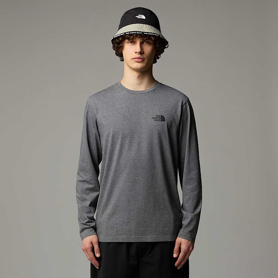Camiseta The North Face Long-Sleeve Simple Dome Masculino Cinzentas | NF0A31D0B