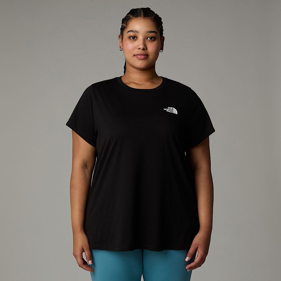 Camiseta The North Face Plus Size Simple Dome Feminino Pretas | NF0A51V5Q