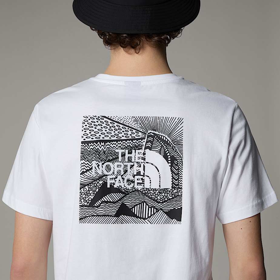 Camiseta The North Face Redbox Celebration Masculino Branco | NF0A95D1P