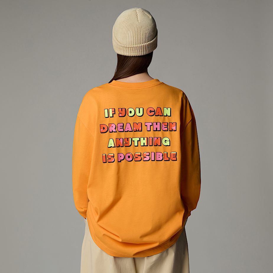 Camiseta The North Face X Yinka Ilori Graphic Long-Sleeve Masculino Abricó | NF0A08F0R