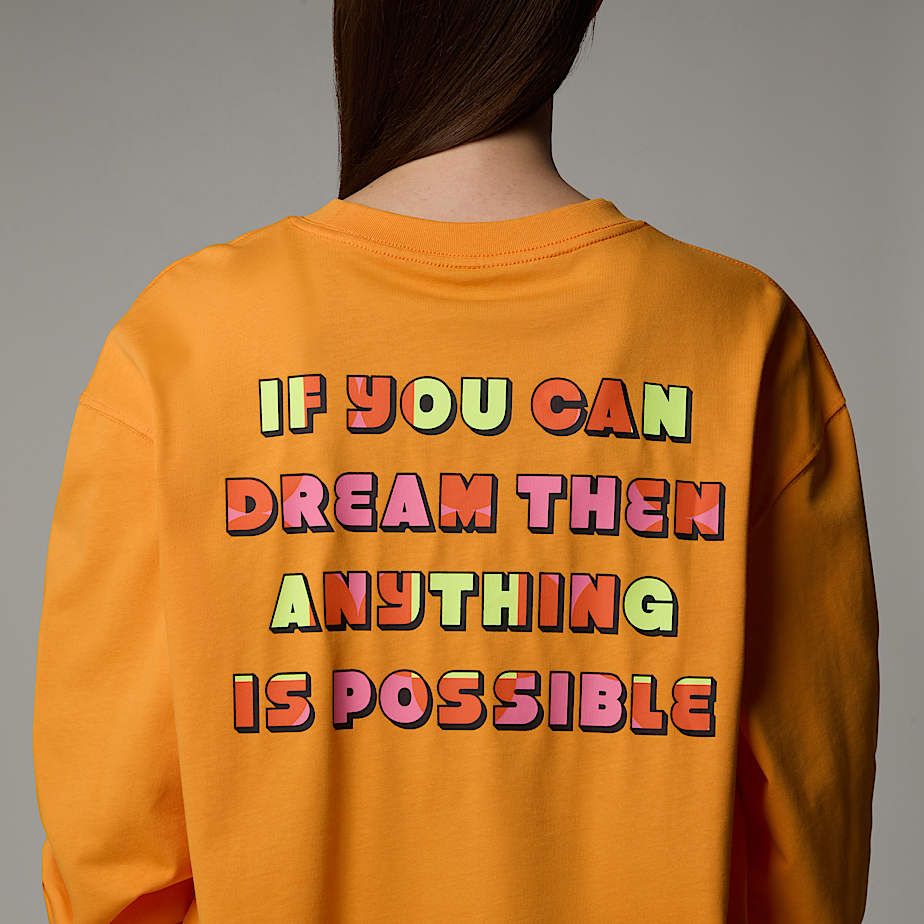 Camiseta The North Face X Yinka Ilori Graphic Long-Sleeve Masculino Abricó | NF0A08F0R