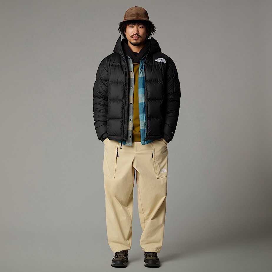 Casacos De Penas The North Face Lhotse Hooded Masculino Pretas | NF0A28Z7O