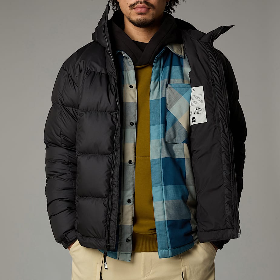 Casacos De Penas The North Face Lhotse Hooded Masculino Pretas | NF0A28Z7O