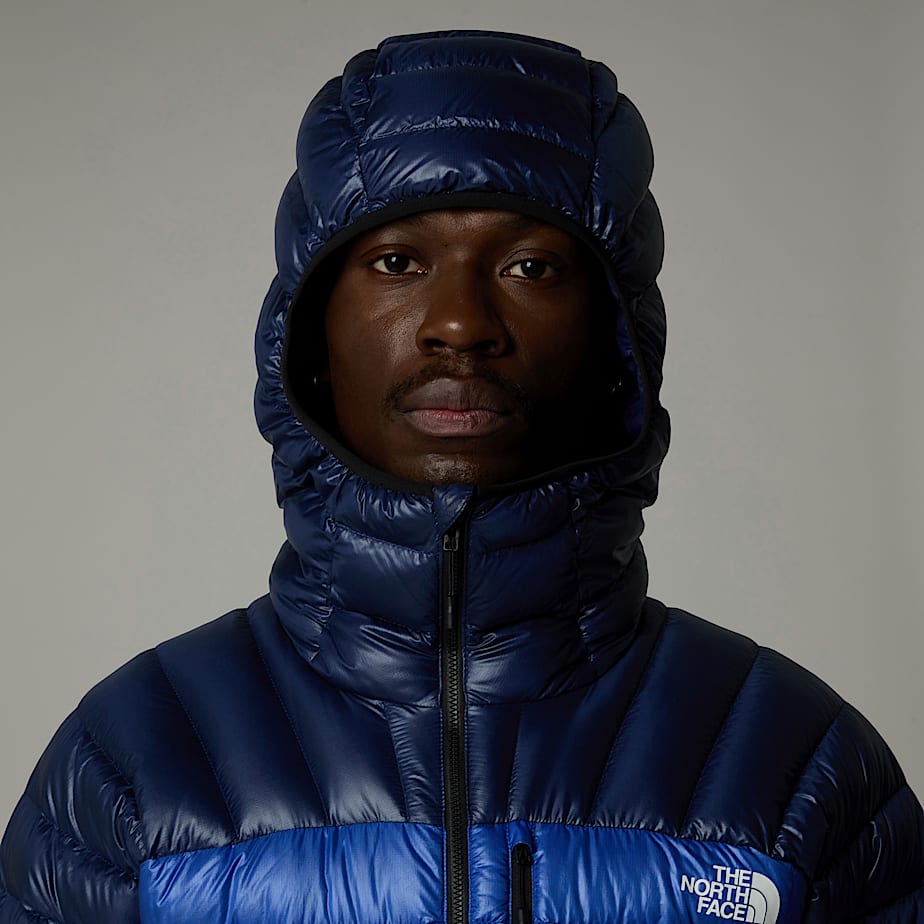 Casacos De Penas The North Face Summit Breithorn Hooded Masculino Azuis | NF0A48E1P