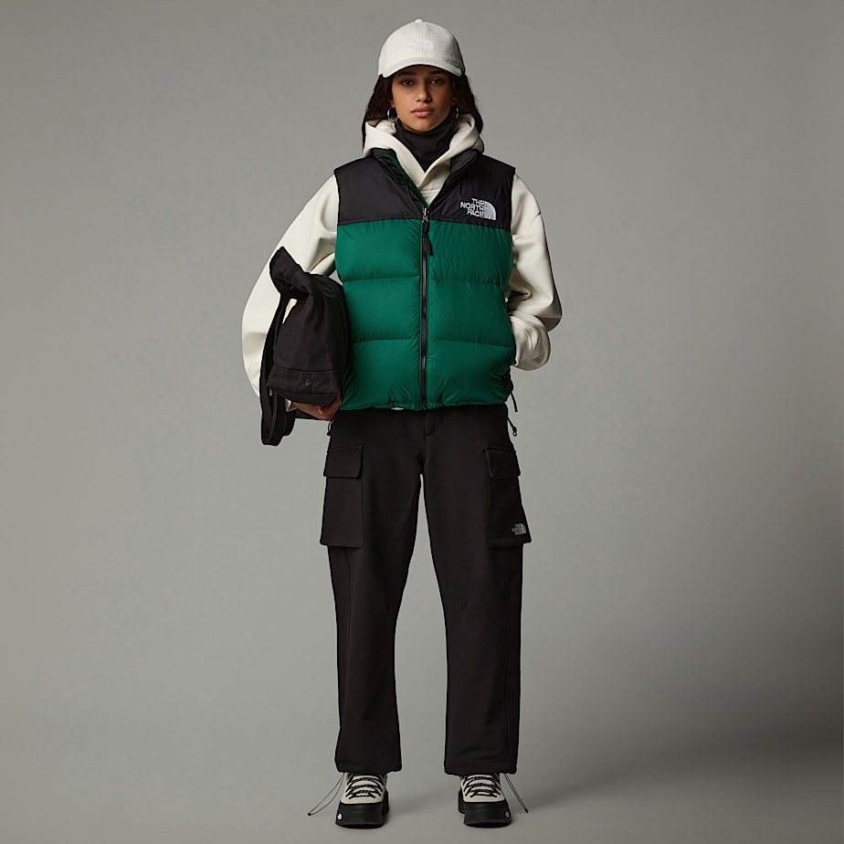 Colete de Penas The North Face 1996 Retro Nuptse Feminino Verdes | NF0A38W0A