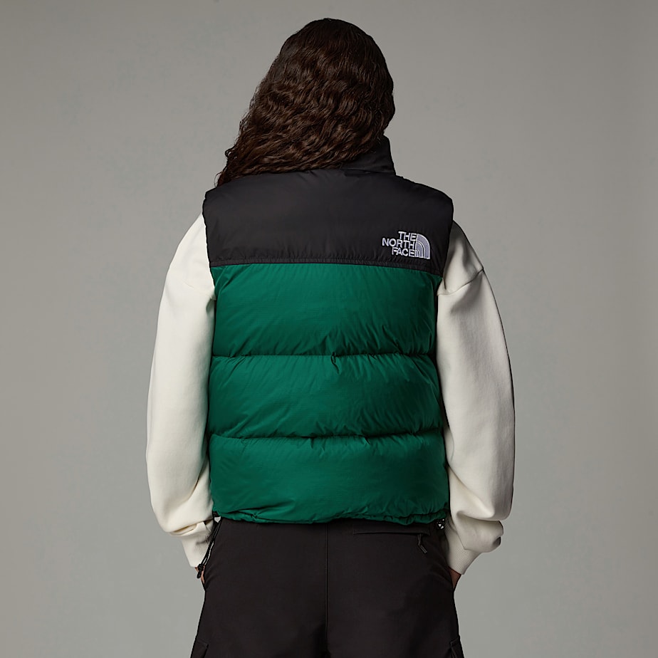 Colete de Penas The North Face 1996 Retro Nuptse Feminino Verdes | NF0A38W0A
