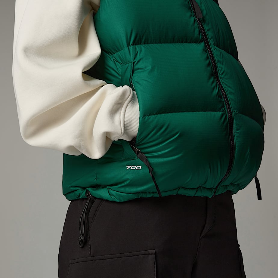 Colete de Penas The North Face 1996 Retro Nuptse Feminino Verdes | NF0A38W0A