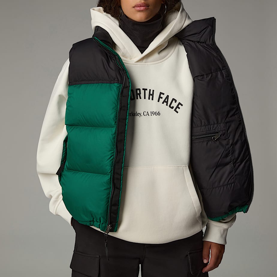 Colete de Penas The North Face 1996 Retro Nuptse Feminino Verdes | NF0A38W0A
