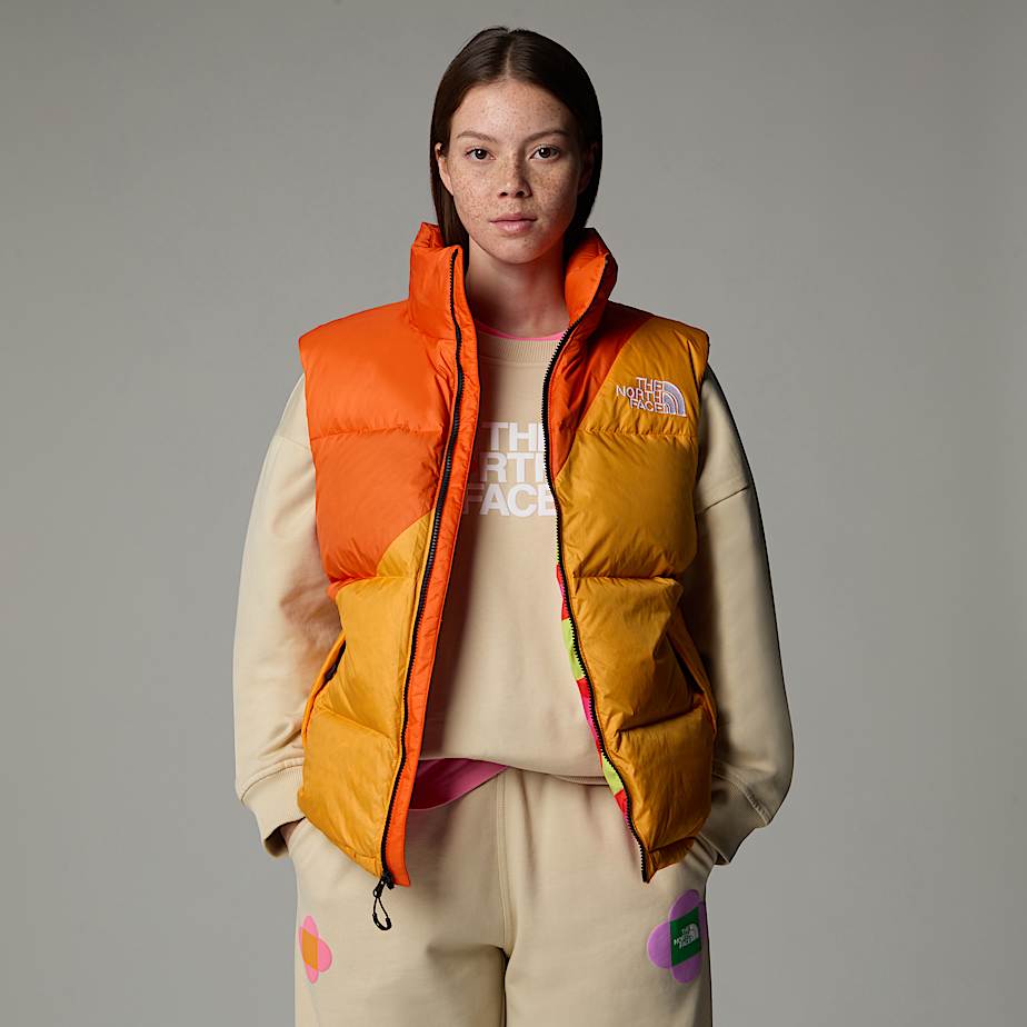 Colete de Penas The North Face X Yinka Ilori Feminino Laranja | NF0A72O9D