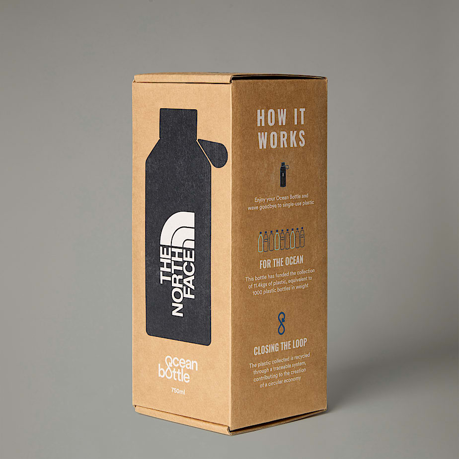 Garrafas de água The North Face X Ocean Bottle 0.65L Feminino Pretas | NF0A27E4D