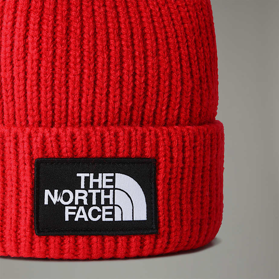 Gorro The North Face Logo Box Cuffed Feminino Vermelhas | NF0A19R7S
