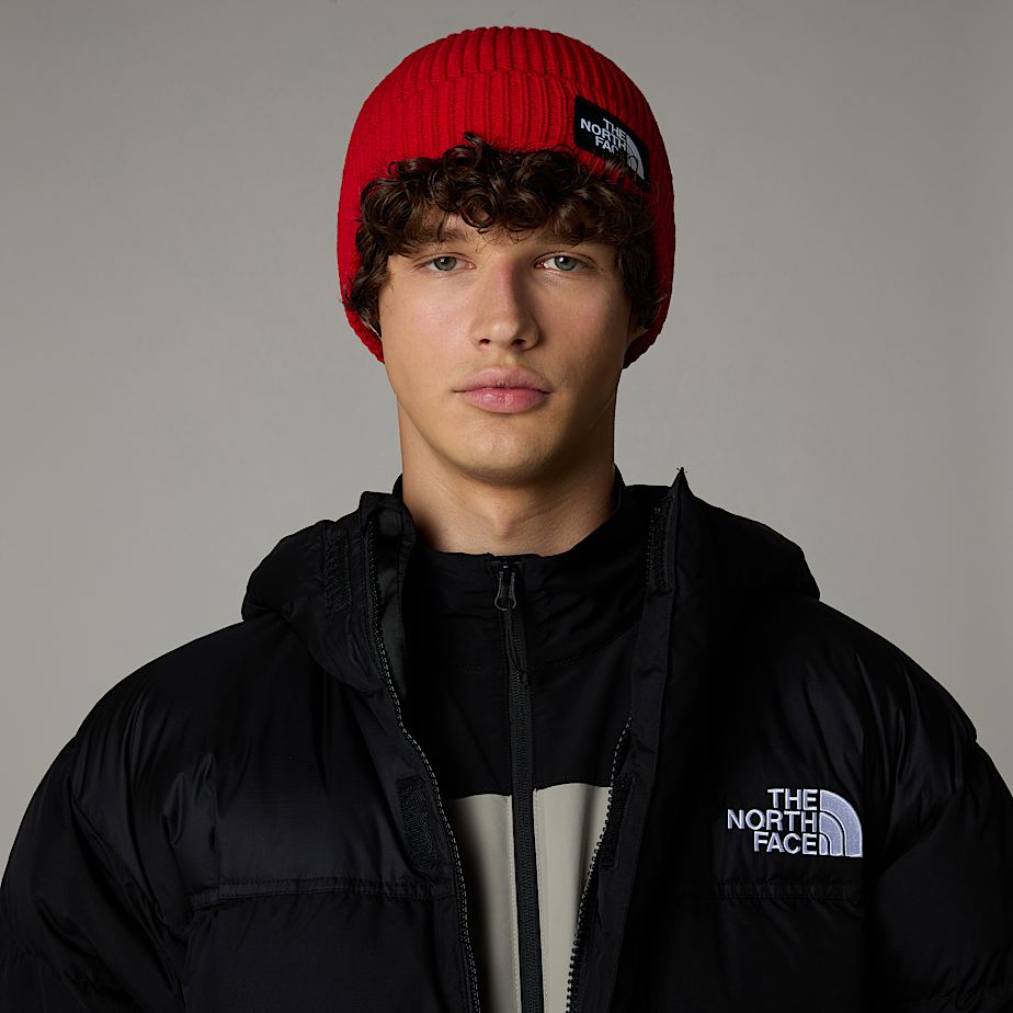 Gorro The North Face Logo Box Cuffed Feminino Vermelhas | NF0A19R7S