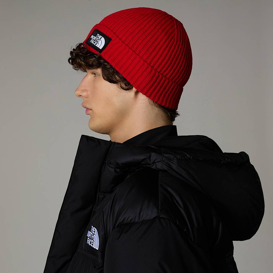 Gorro The North Face Logo Box Cuffed Feminino Vermelhas | NF0A19R7S