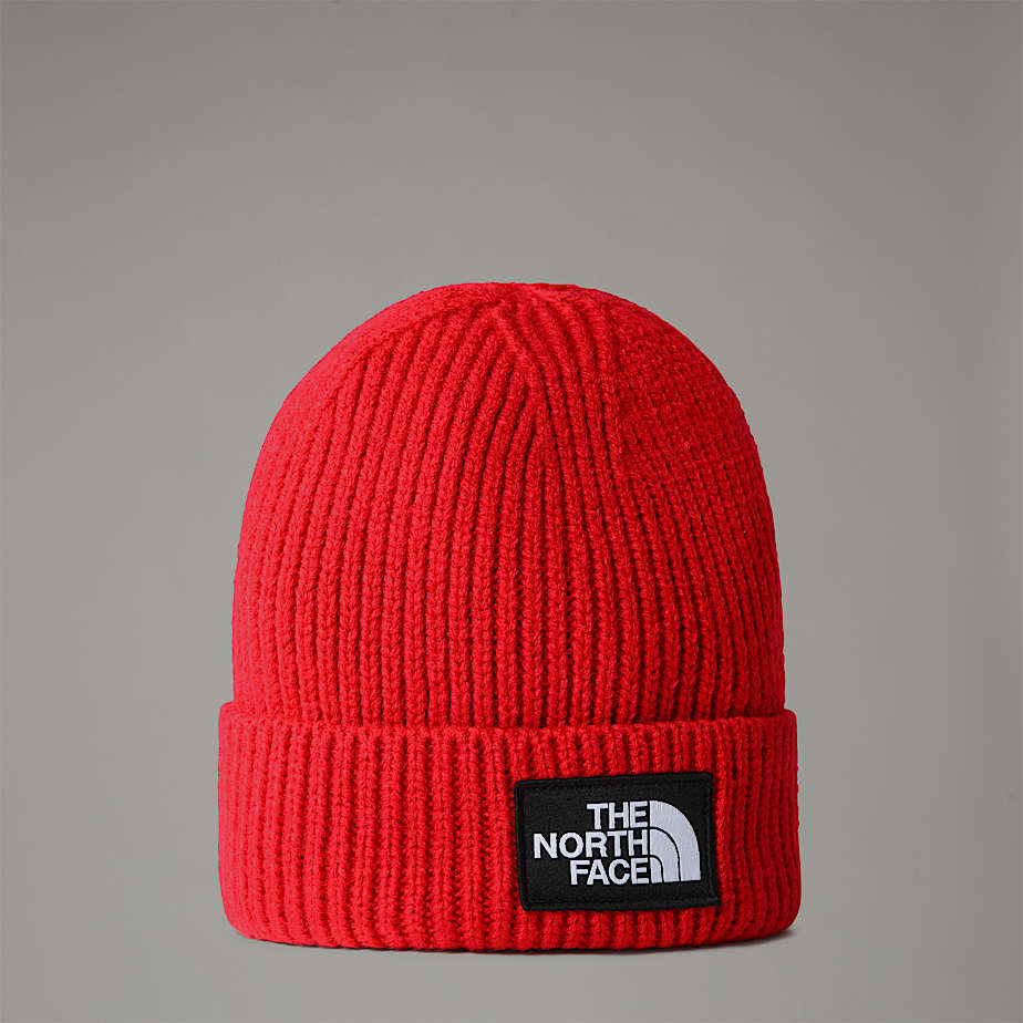 Gorro The North Face Logo Box Cuffed Feminino Vermelhas | NF0A19R7S