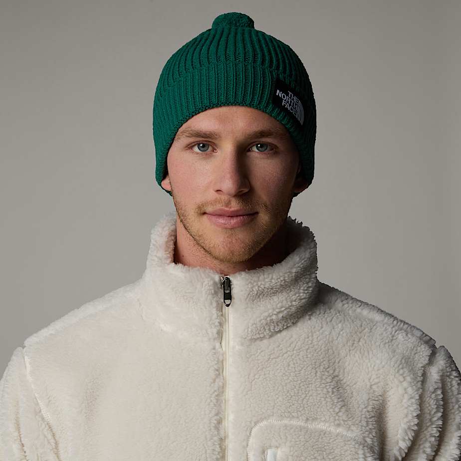 Gorro The North Face Logo Box Pom Masculino Verdes | NF0A61F3H