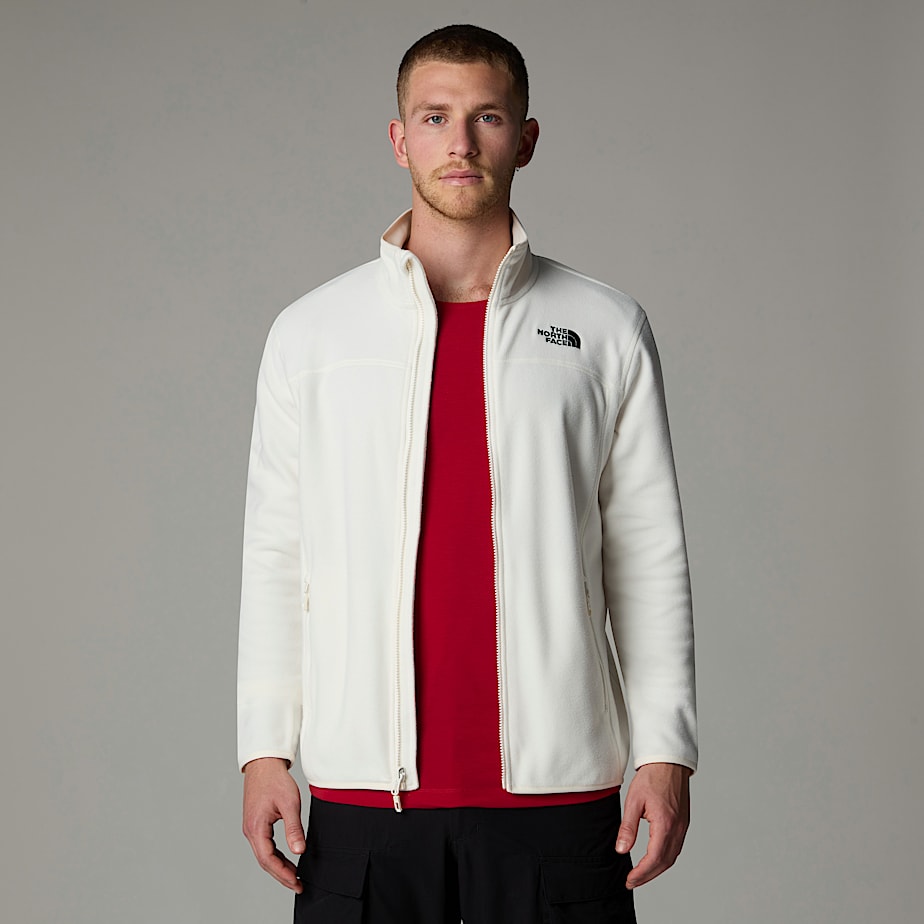 Jaquetas De Lã The North Face 100 Glacier Full-Zip Masculino Branco | NF0A15B3U