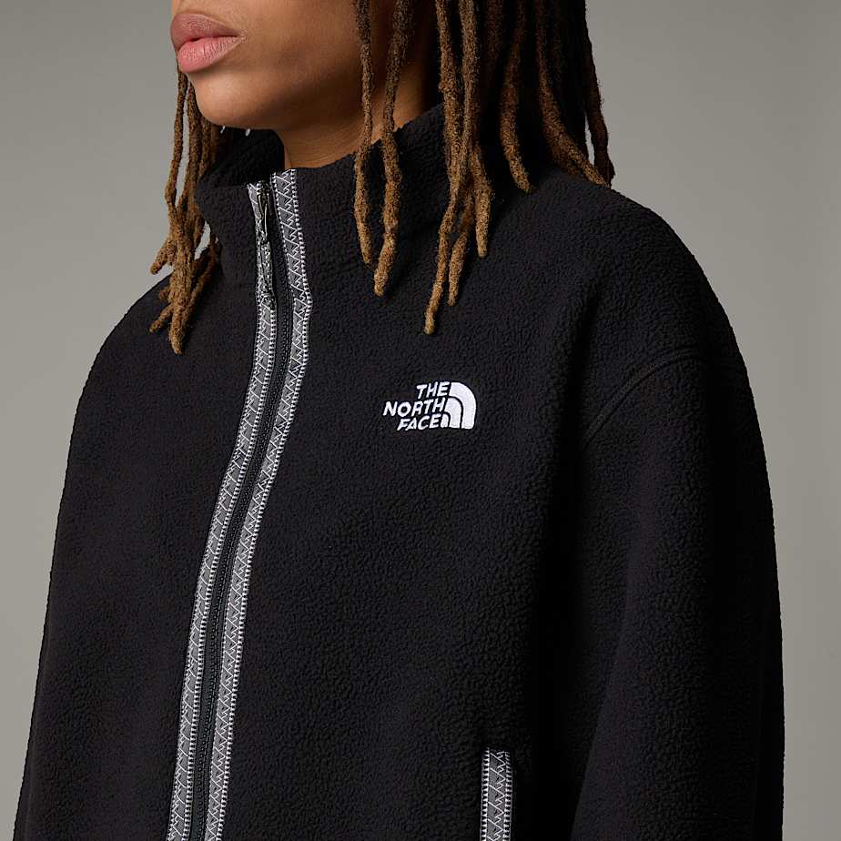 Jaquetas De Lã The North Face Fleeski Full-Zip Feminino Pretas | NF0A06J9K
