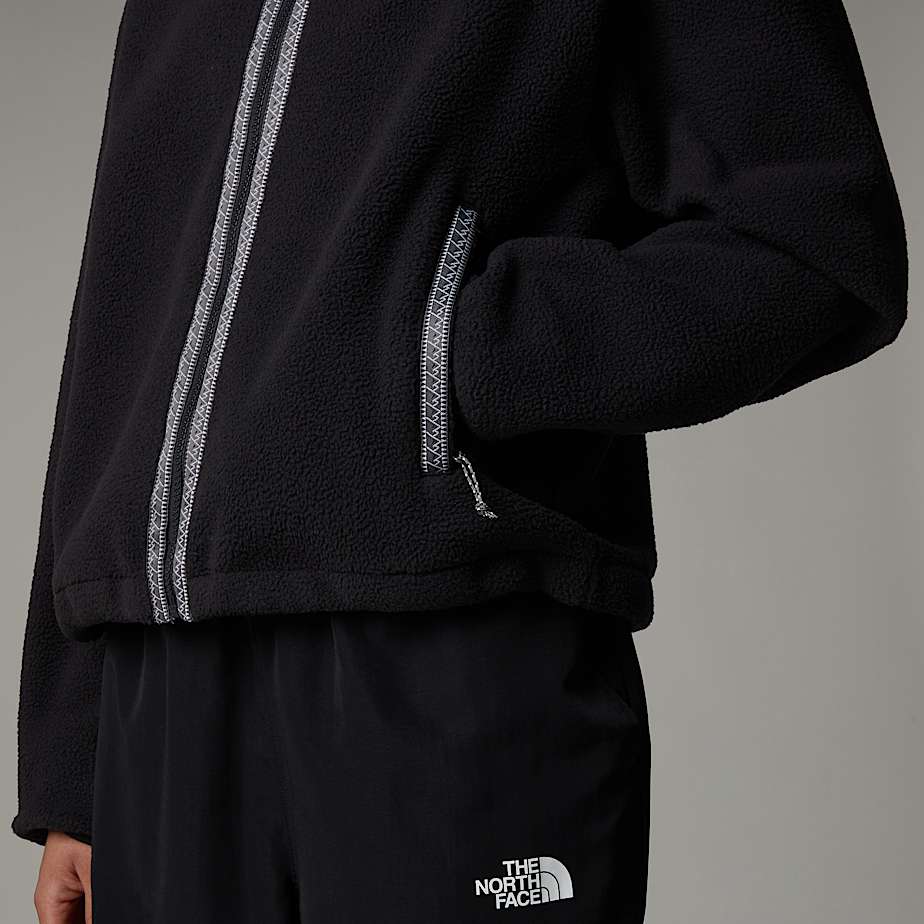Jaquetas De Lã The North Face Fleeski Full-Zip Feminino Pretas | NF0A06J9K
