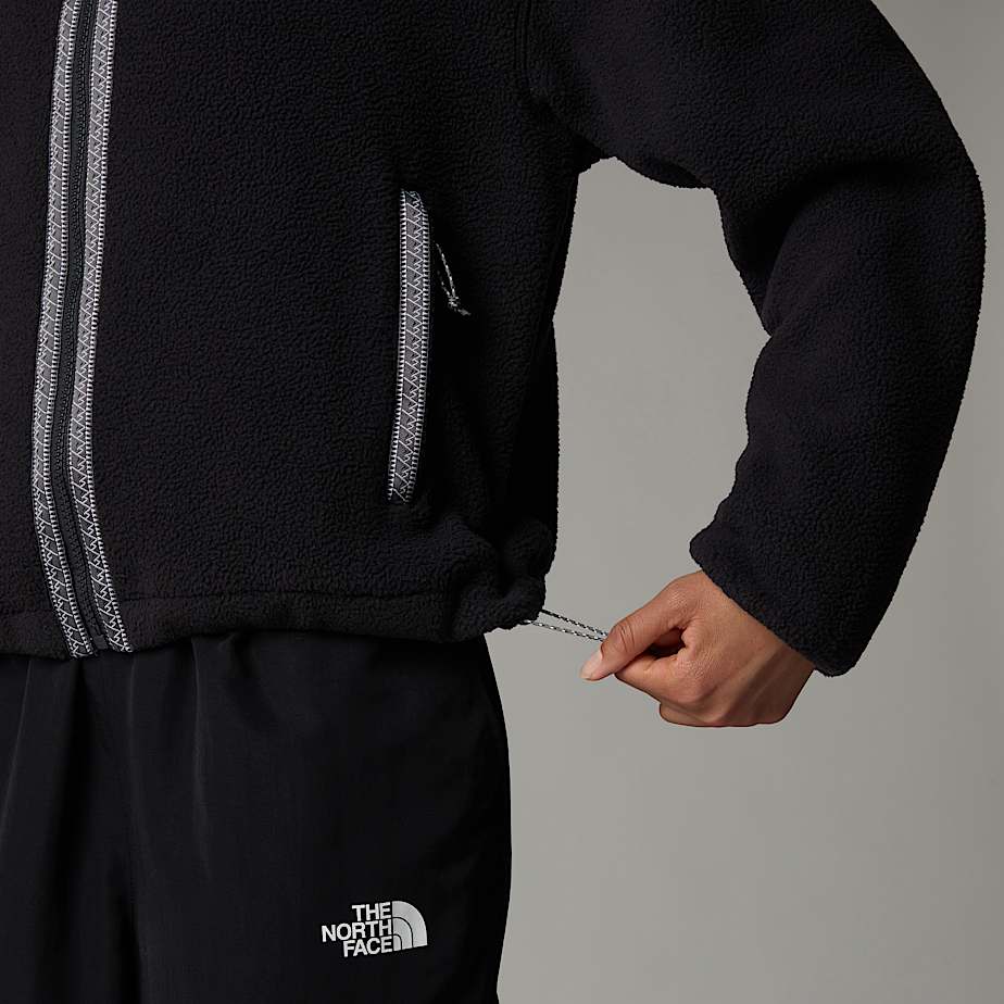 Jaquetas De Lã The North Face Fleeski Full-Zip Feminino Pretas | NF0A06J9K
