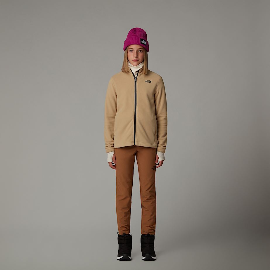 Jaquetas De Lã The North Face Glacier Zip-In Criança Caqui | NF0A82E3P