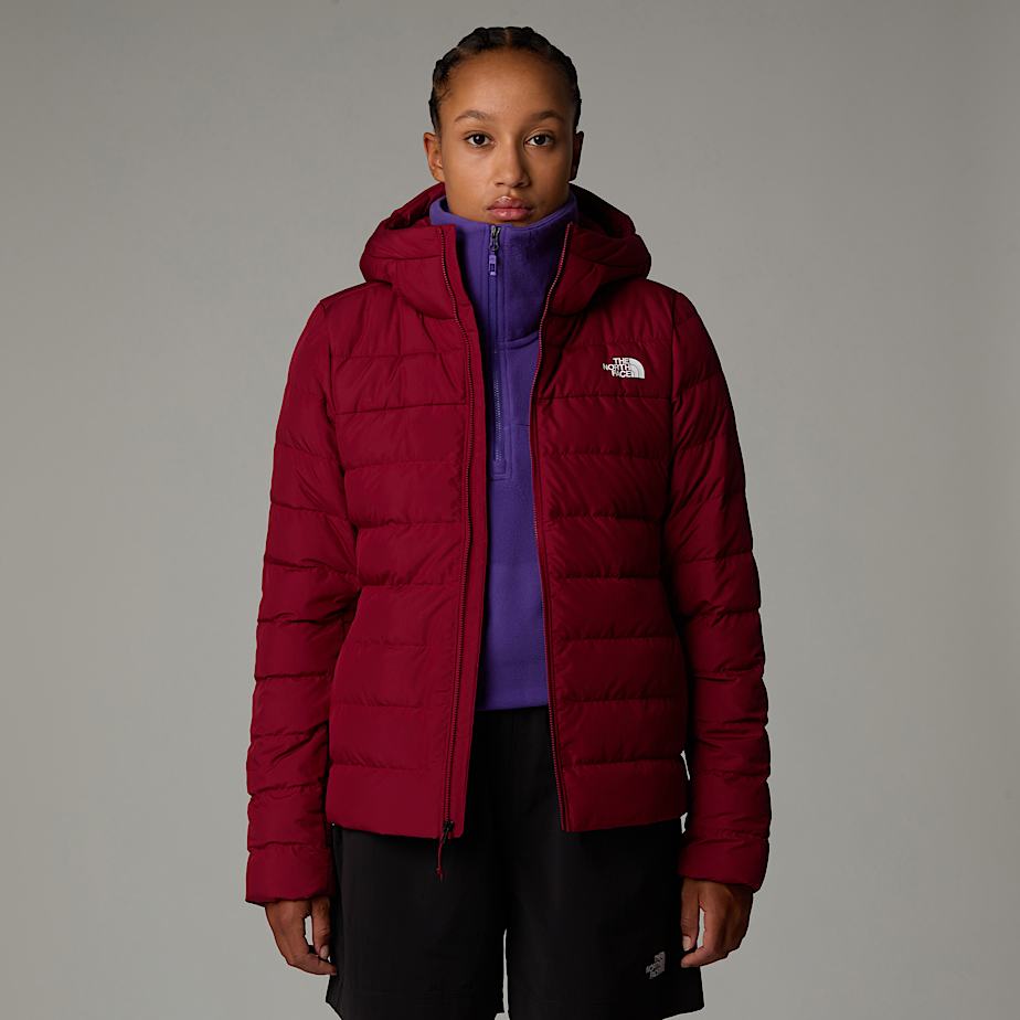 Jaquetas The North Face Aconcagua III Hooded Feminino Vermelhas | NF0A39L1J
