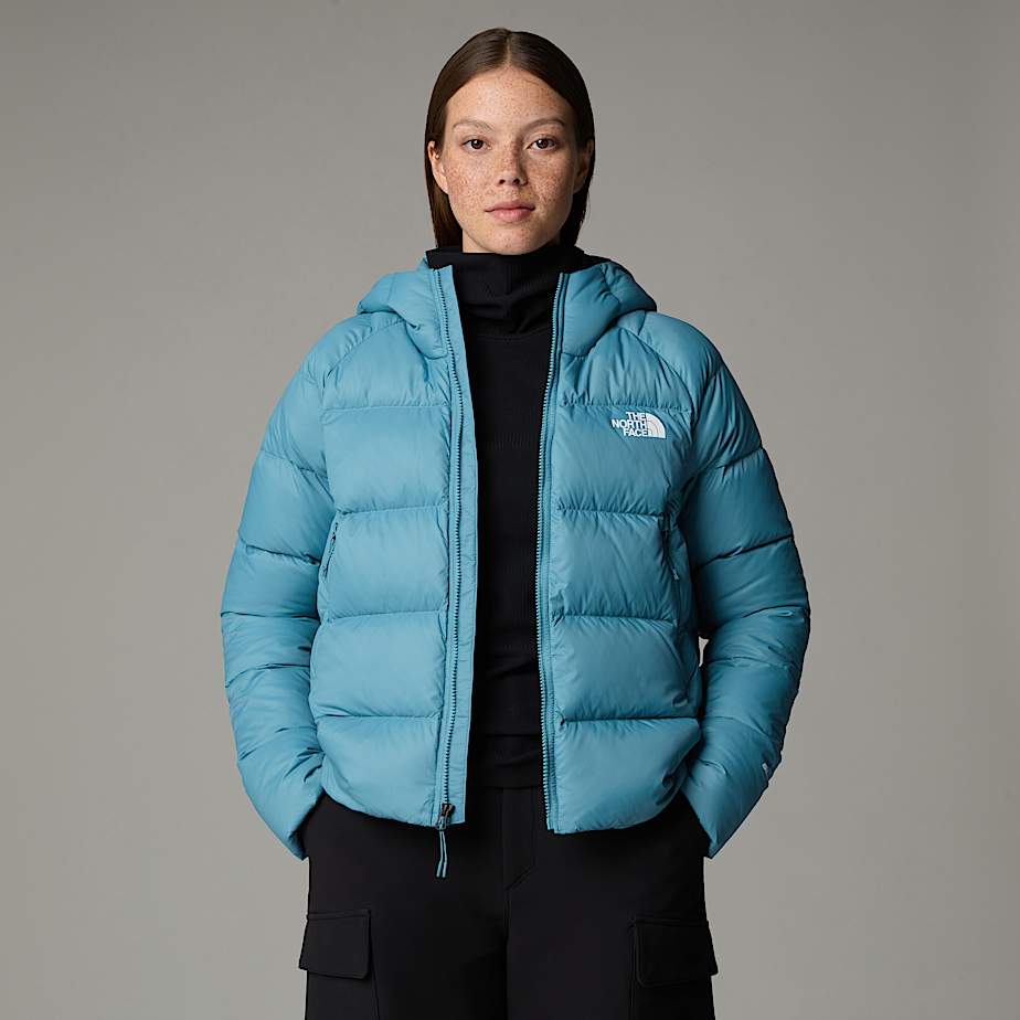 Jaquetas The North Face Hyalite Down Hooded Feminino Azuis | NF0A01A4P
