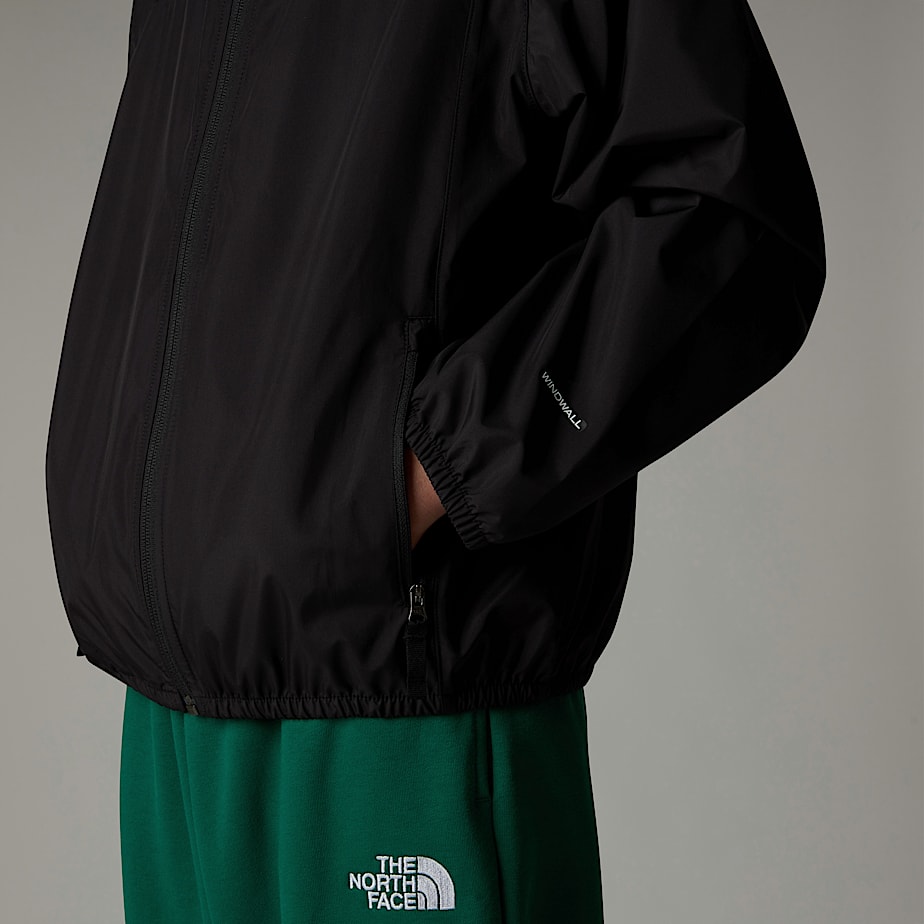 Jaquetas The North Face Never Stop Hooded WindWall™ Criança Pretas | NF0A39K7C