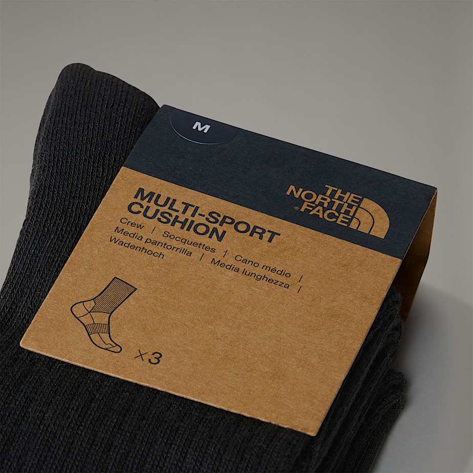 Meias The North Face Multi Sport Cushion Crew Masculino Pretas | NF0A09L7B