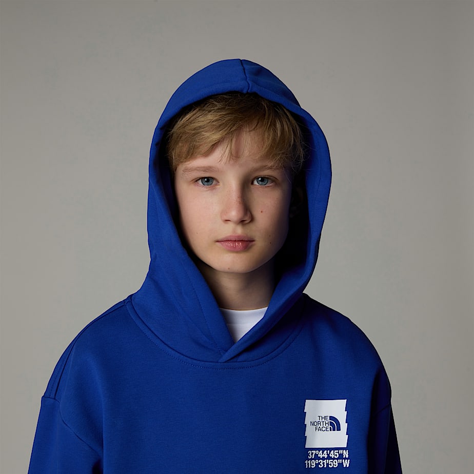 Moletom com Capuz The North Face Coordinates Oversized Graphic Criança Azuis | NF0A34Y8I
