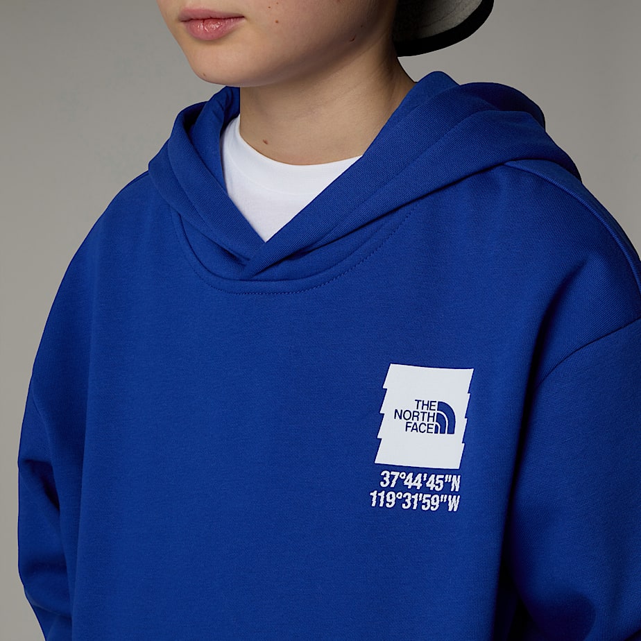 Moletom com Capuz The North Face Coordinates Oversized Graphic Criança Azuis | NF0A34Y8I