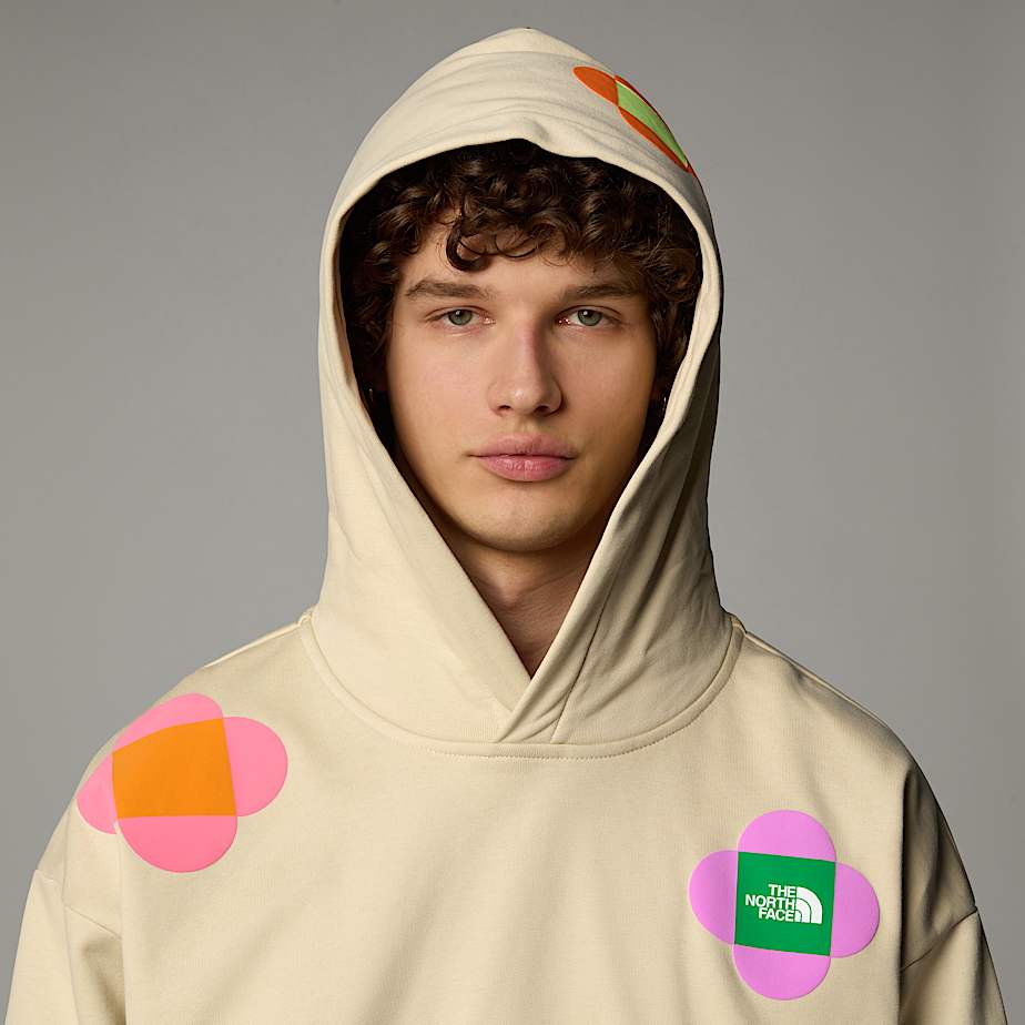 Moletom com Capuz The North Face X Yinka Ilori Let's Blossom Together Masculino Bege | NF0A44W1M
