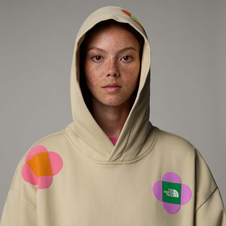 Moletom com Capuz The North Face X Yinka Ilori Let's Blossom Together Masculino Bege | NF0A44W1M