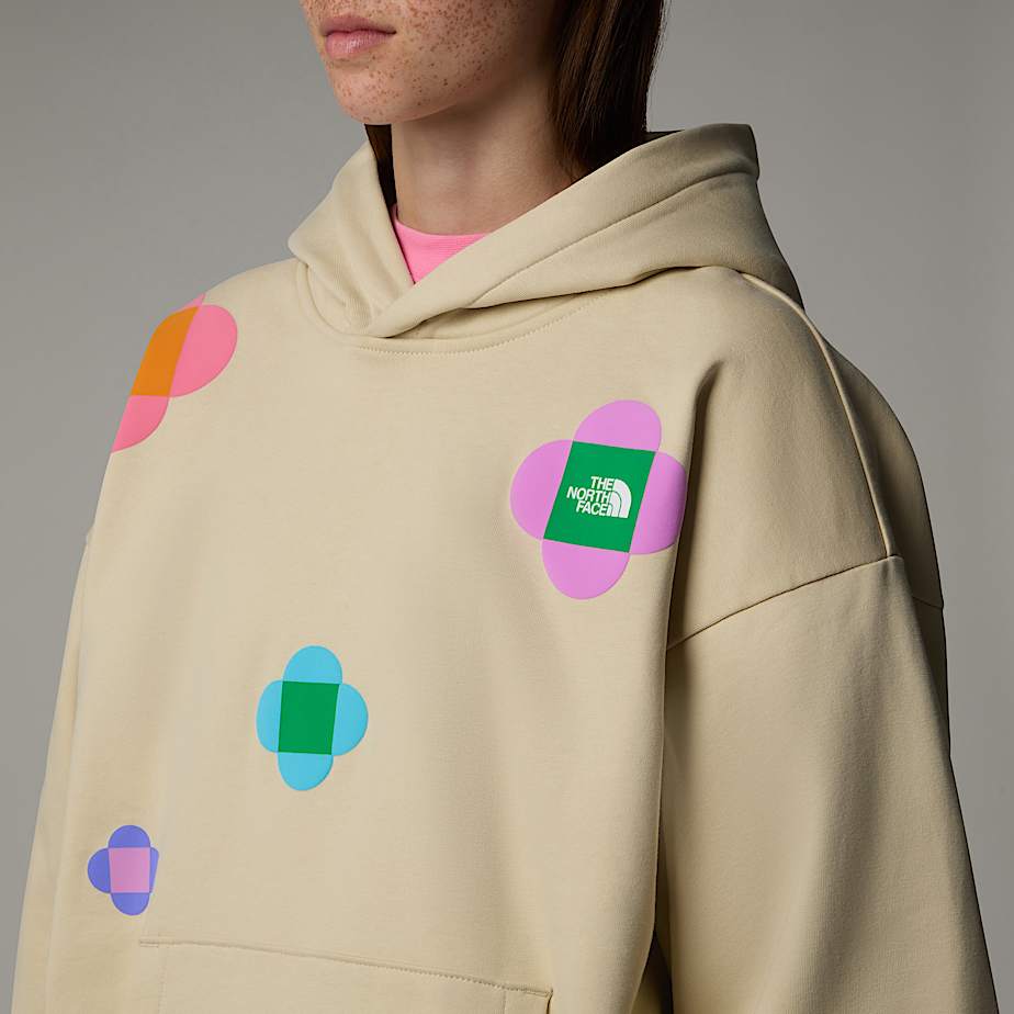 Moletom com Capuz The North Face X Yinka Ilori Let's Blossom Together Masculino Bege | NF0A44W1M