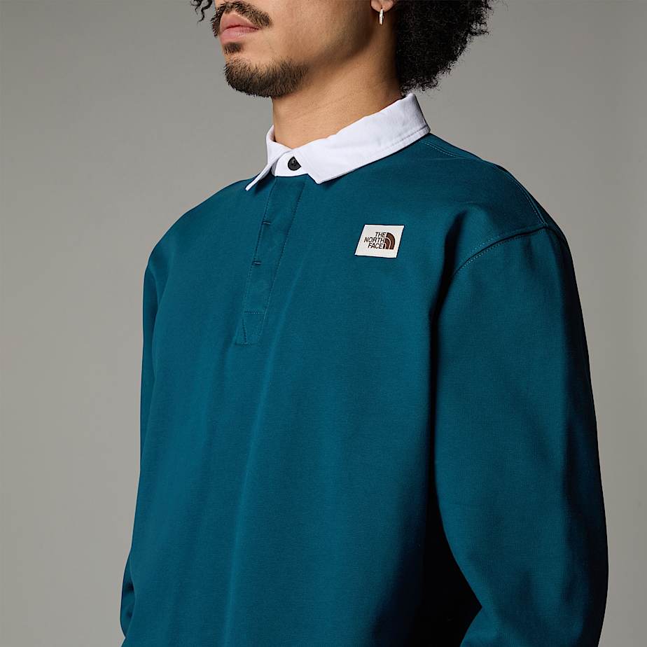 Moletons The North Face Heritage Rugby Masculino Azul Marinho | NF0A22N5V