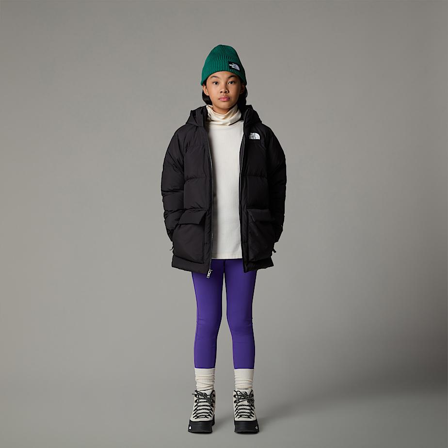Parka The North Face North Down Fleece-Lined Short Criança Pretas | NF0A72O1J