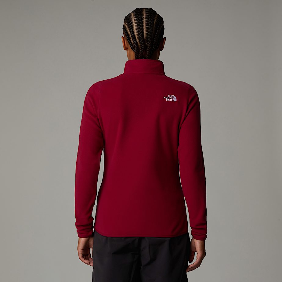 Pulôver The North Face 100 Glacier 1/4 Zip Fleece Feminino Vermelhas | NF0A46Y6S
