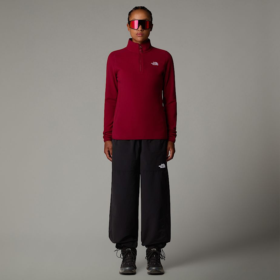 Pulôver The North Face 100 Glacier 1/4 Zip Fleece Feminino Vermelhas | NF0A46Y6S