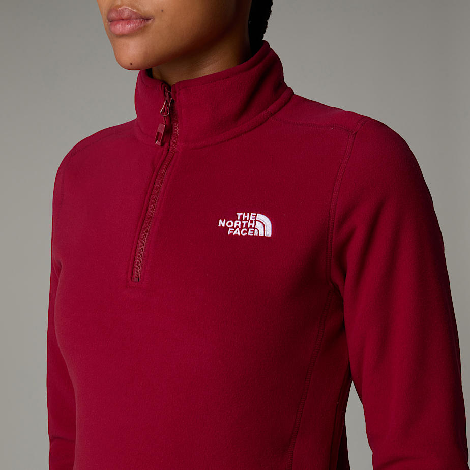 Pulôver The North Face 100 Glacier 1/4 Zip Fleece Feminino Vermelhas | NF0A46Y6S