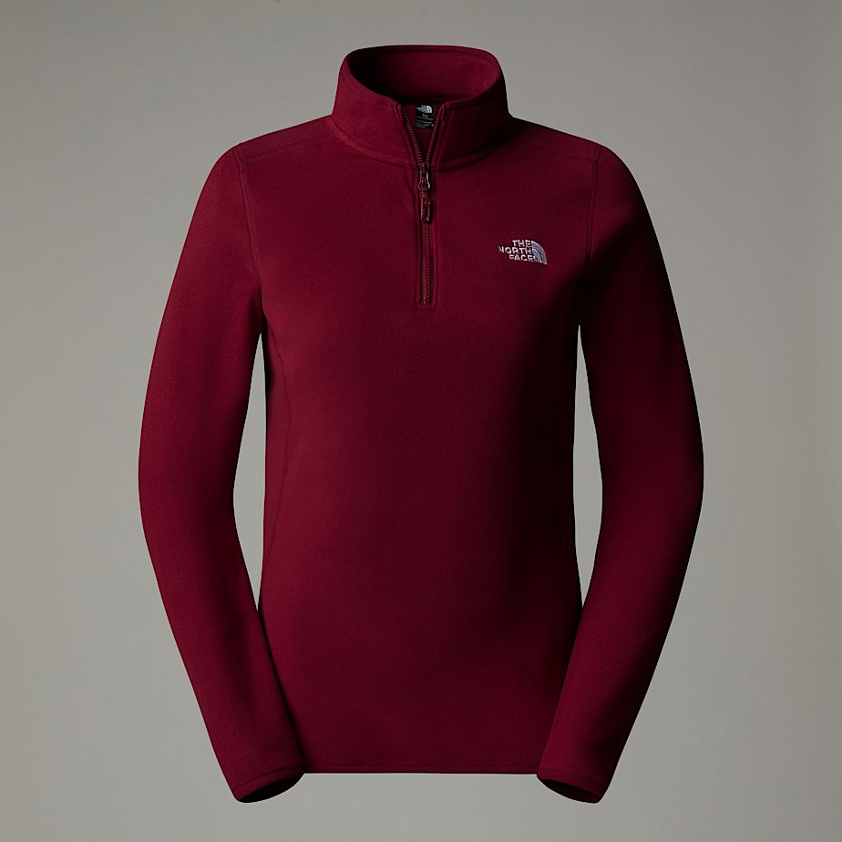 Pulôver The North Face 100 Glacier 1/4 Zip Fleece Feminino Vermelhas | NF0A46Y6S