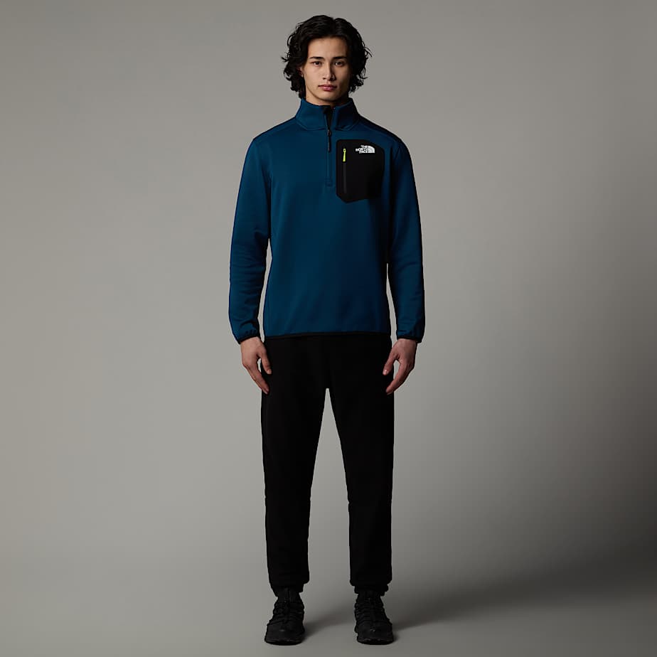 Pulôver The North Face Crest 1/4 Zip Fleece Masculino Azul Marinho | NF0A99N9H