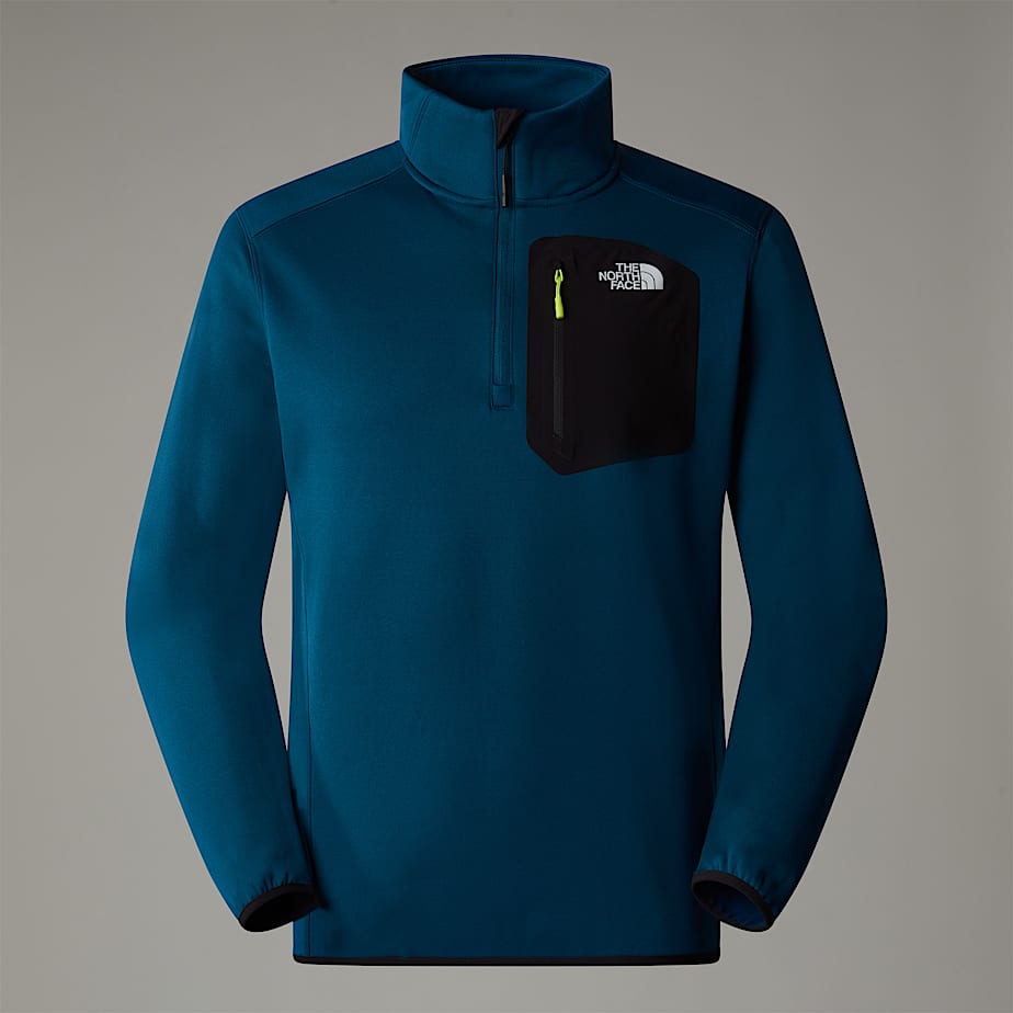Pulôver The North Face Crest 1/4 Zip Fleece Masculino Azul Marinho | NF0A99N9H